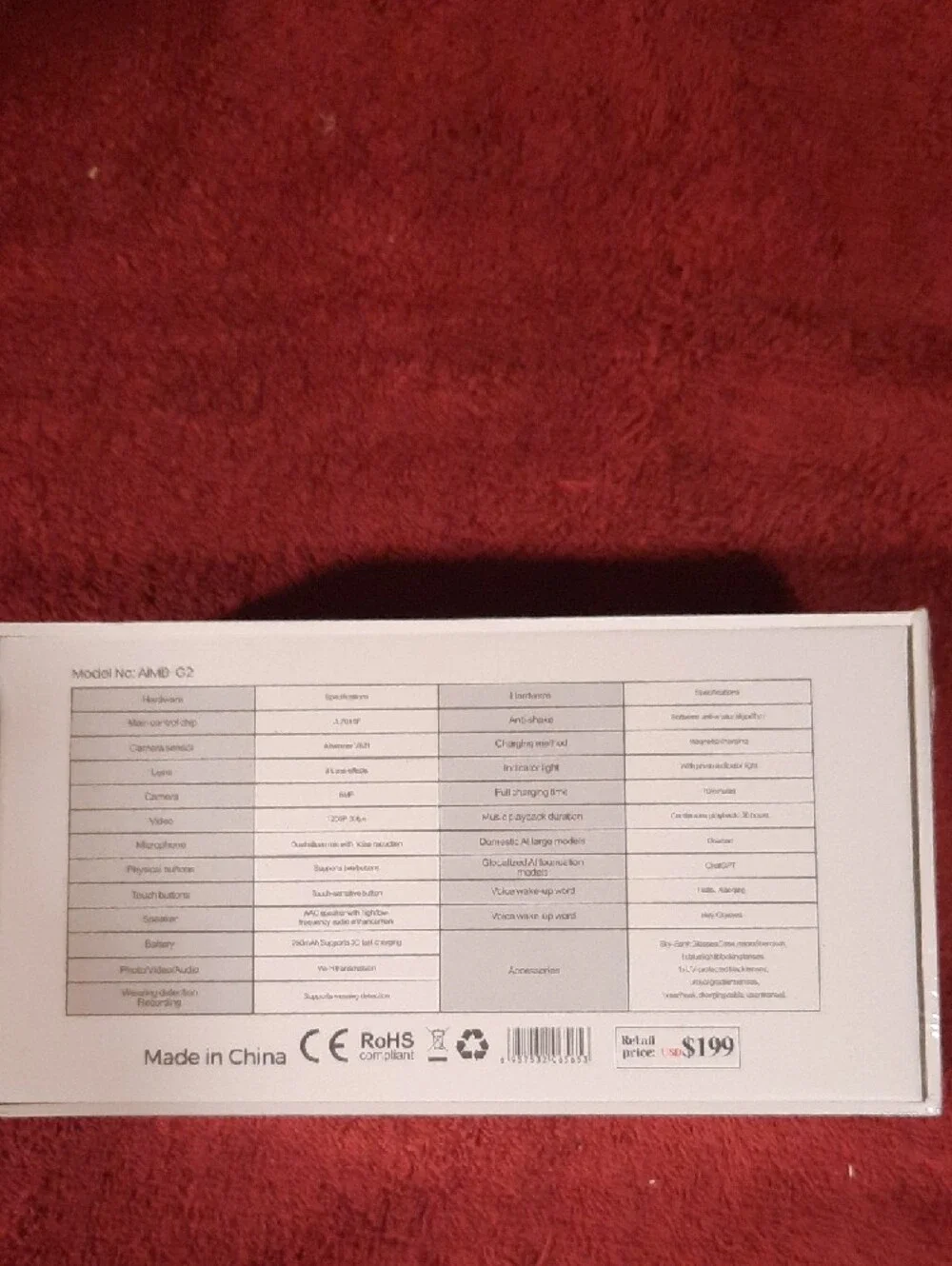 AIMB-G2 Clear Smart AI Language Translator Wearable Glasses